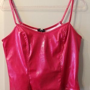*Rare Vintage * Lip Service Vinyl Cami Top